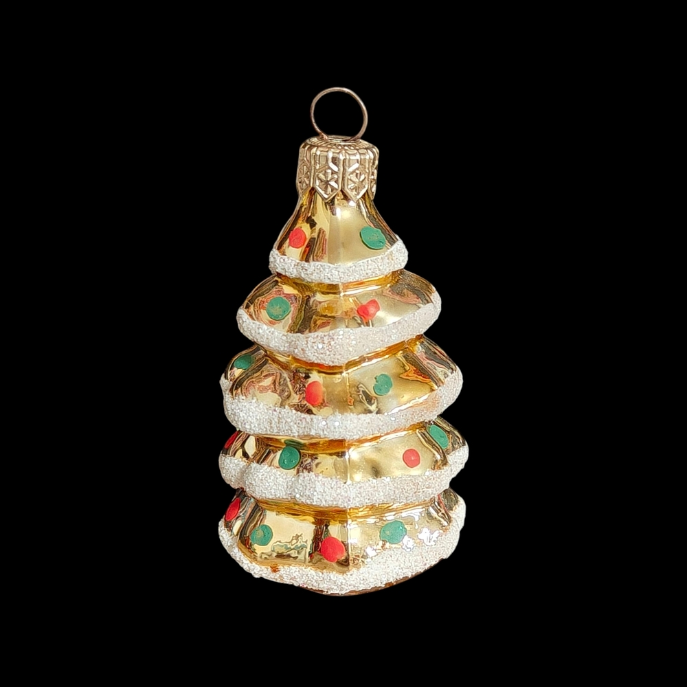 Gold Christmas Tree Ornament